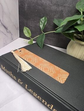 Terracotta Boho Metal Bookmark